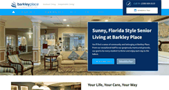Desktop Screenshot of barkleyplaceseniorliving.com